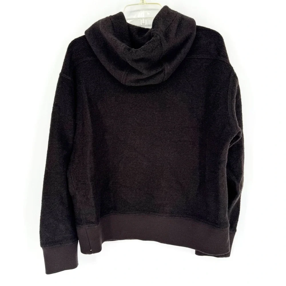Banana Republic 2023 Tristan Boucle Pullover Hoodie Brown‎ Size M Minimalist
